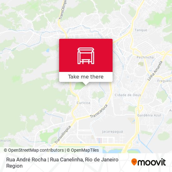 Rua André Rocha | Rua Canelinha map