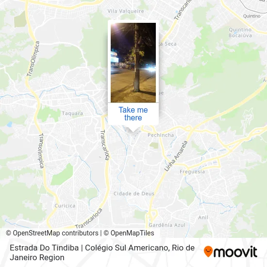 Estrada Do Tindiba | Colégio Sul Americano map