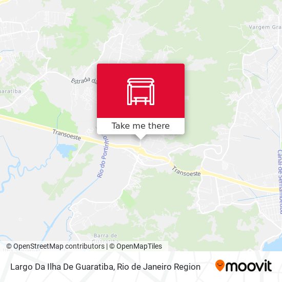 Largo Da Ilha De Guaratiba map