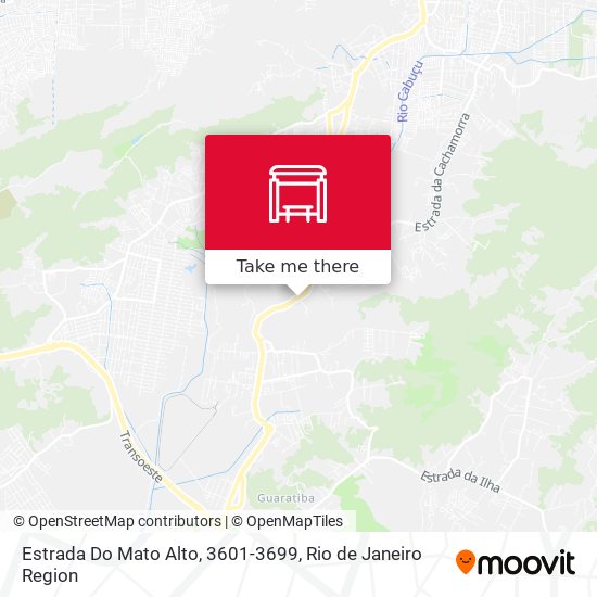 Estrada Do Mato Alto, 3601-3699 map