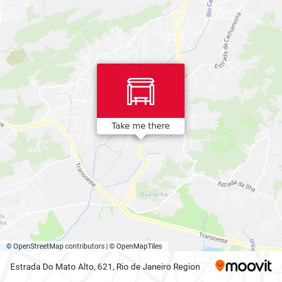 Estrada Do Mato Alto, 621 map