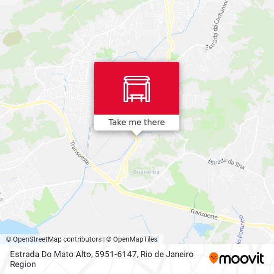 Mapa Estrada Do Mato Alto, 5951-6147
