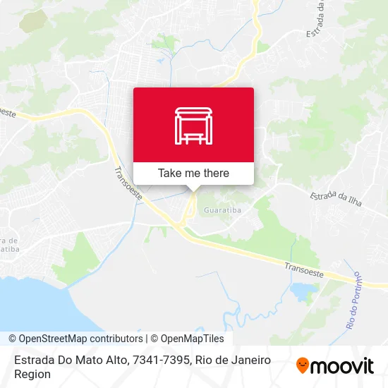 Estrada Do Mato Alto, 7341-7395 map