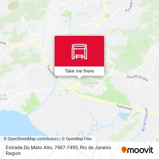 Estrada Do Mato Alto, 7487-7495 map