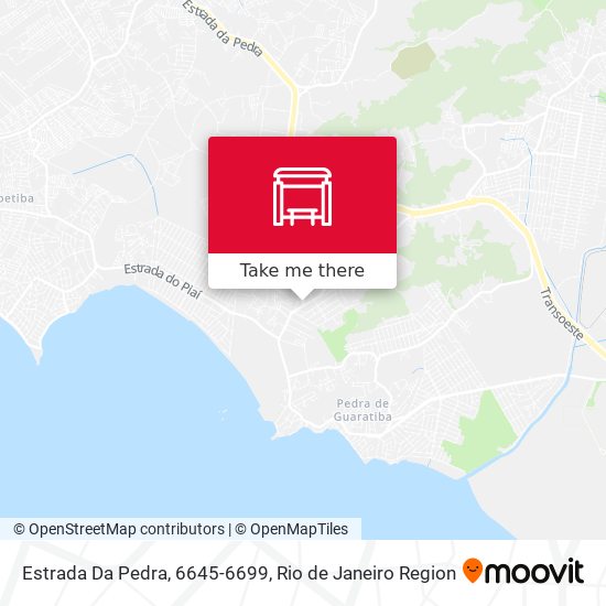 Estrada Da Pedra, 6645-6699 map