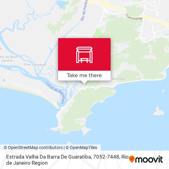 Estrada Velha Da Barra De Guaratiba, 7052-7448 map