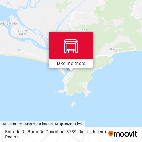 Estrada Da Barra De Guaratiba, 8739 map