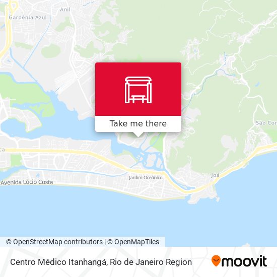 Mapa Centro Médico Itanhangá