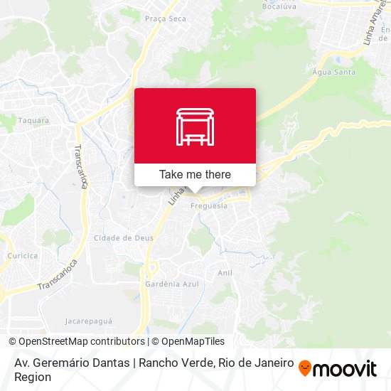 Mapa Av. Geremário Dantas | Rancho Verde