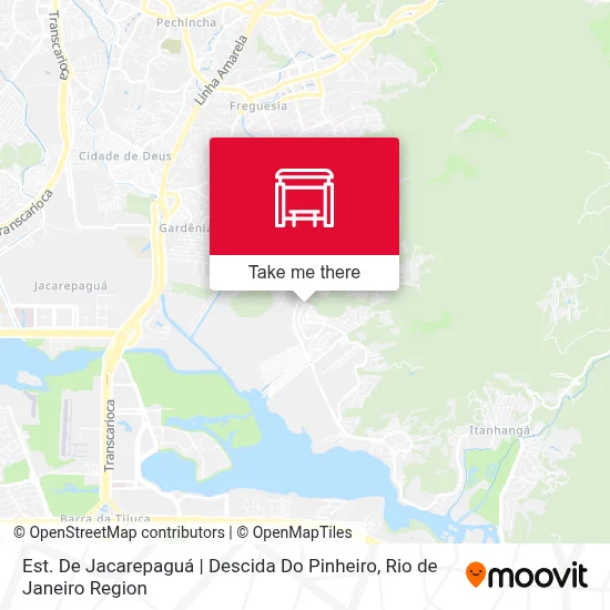 Est. De Jacarepaguá | Descida Do Pinheiro map