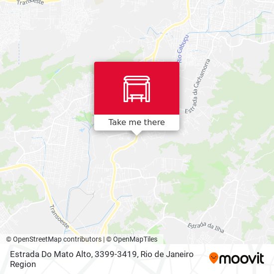 Estrada Do Mato Alto, 3399-3419 map