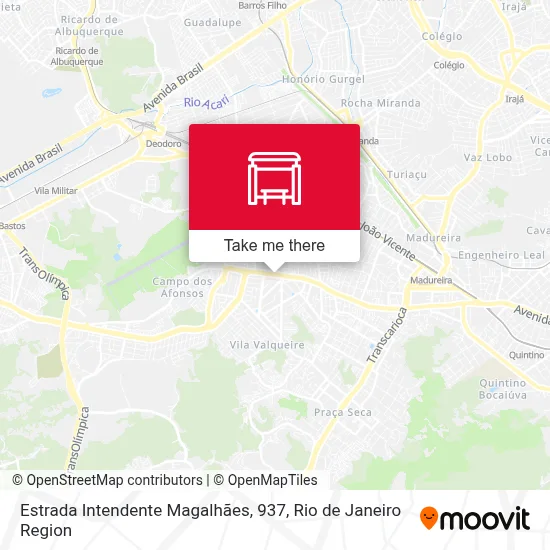 Estrada Intendente Magalhães, 937 map