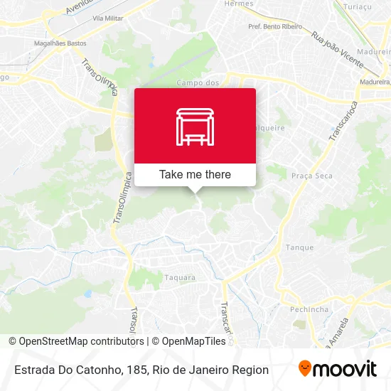 Estrada Do Catonho, 185 map