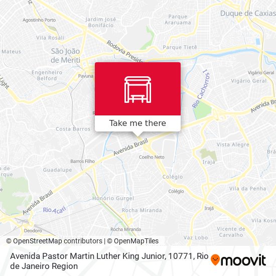 Mapa Avenida Pastor Martin Luther King Junior, 10771