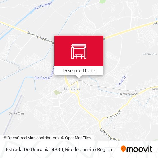 Estrada De Urucânia, 4830 map