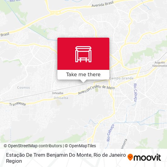 Estação De Trem Benjamin Do Monte map
