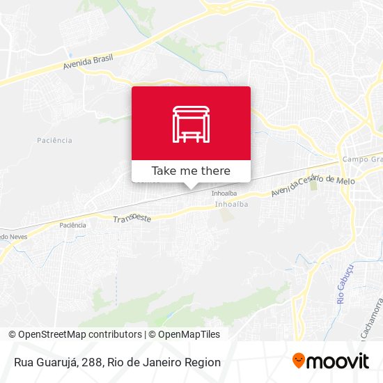 Mapa Rua Guarujá, 288