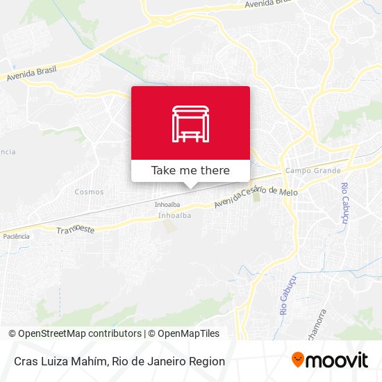 Cras Luiza Mahím map