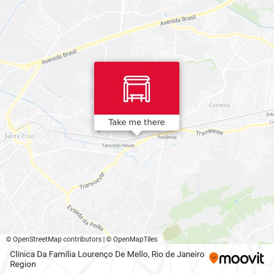 Clínica Da Família Lourenço De Mello map