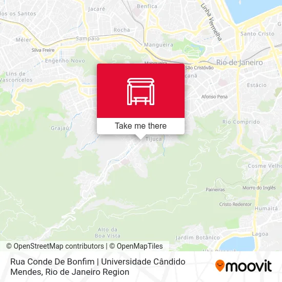 Rua Conde De Bonfim | Universidade Cândido Mendes map