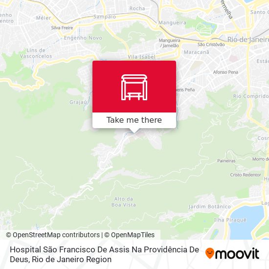 Mapa Hospital São Francisco De Assis Na Providência De Deus