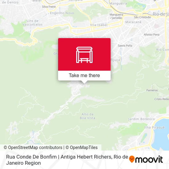 Rua Conde De Bonfim | Antiga Hebert Richers map