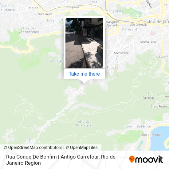 Rua Conde De Bonfim | Antigo Carrefour map