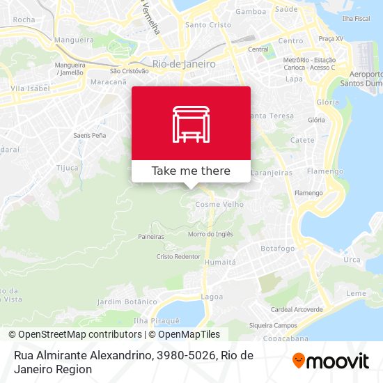 Mapa Rua Almirante Alexandrino, 3980-5026
