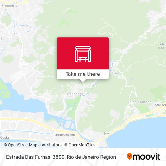 Mapa Estrada Das Furnas, 3800