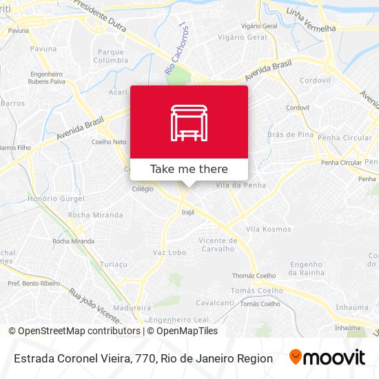 Estrada Coronel Vieira, 770 map