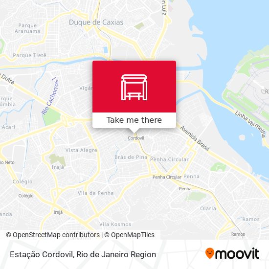 Estação Cordovil map