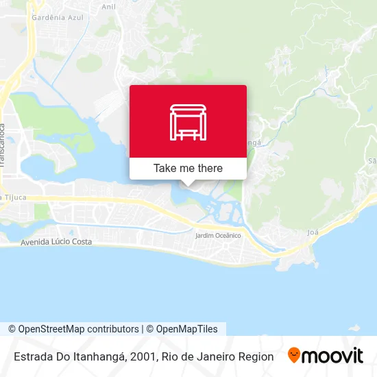 Estrada Do Itanhangá, 2001 map