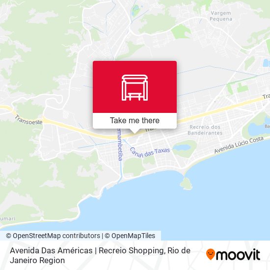 Avenida Das Américas | Recreio Shopping map
