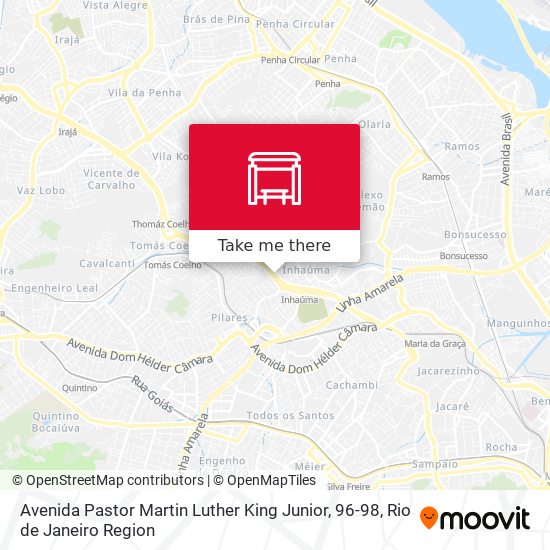 Mapa Avenida Pastor Martin Luther King Junior, 96-98