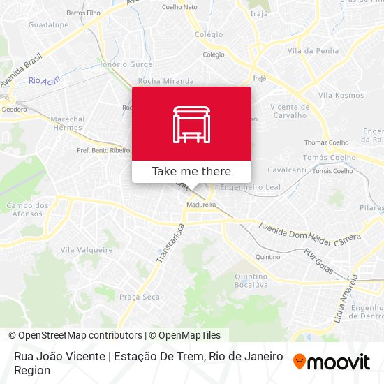 Rua João Vicente | Estação De Trem map