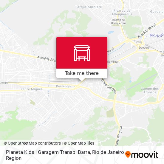 Planeta Kids | Garagem Transp. Barra map