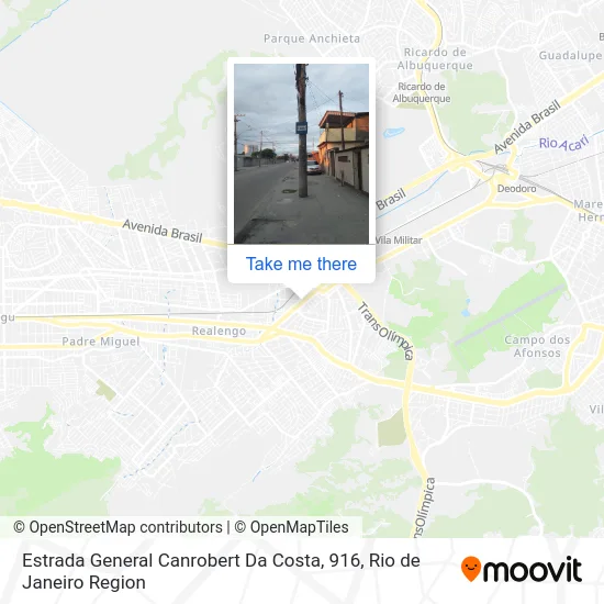 Estrada General Canrobert Da Costa, 916 map