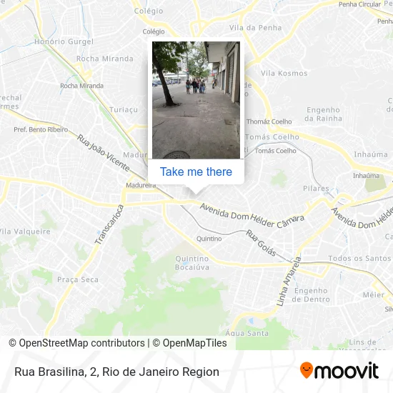 Rua Brasilina, 2 map