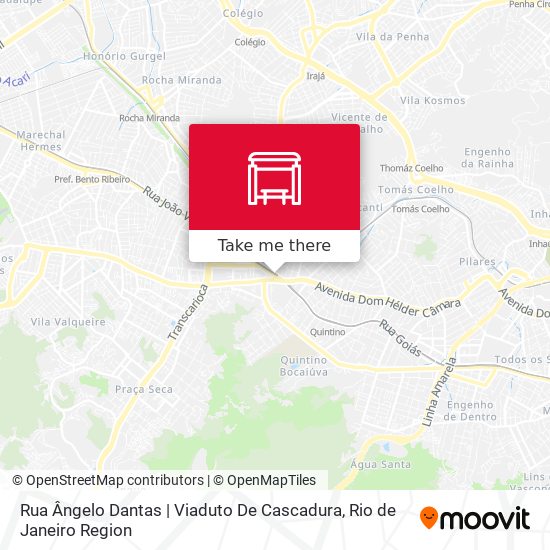 Mapa Rua Ângelo Dantas | Viaduto De Cascadura
