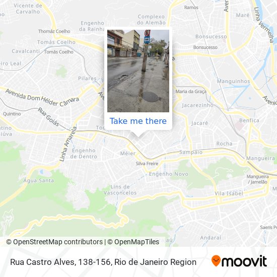 Mapa Rua Castro Alves, 138-156