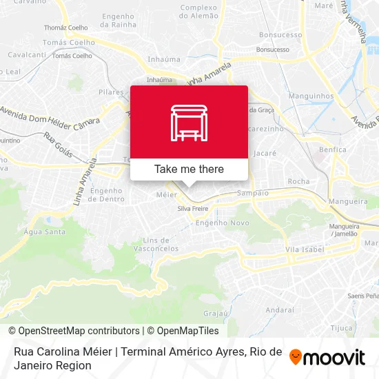 Rua Carolina Méier | Terminal Américo Ayres map