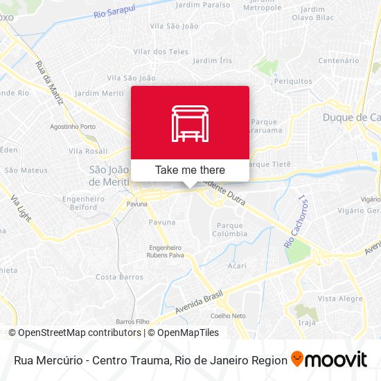 Rua Mercúrio - Centro Trauma map