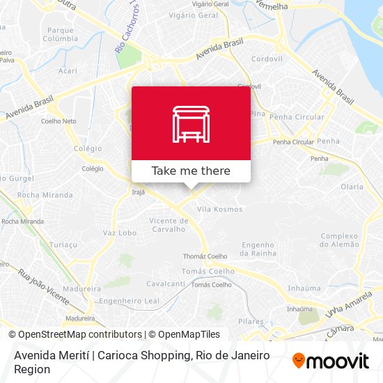 Mapa Avenida Merití | Carioca Shopping