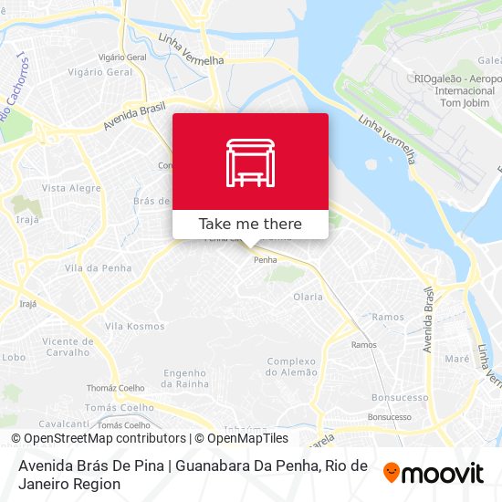 Mapa Avenida Brás De Pina | Guanabara Da Penha