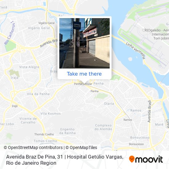 Mapa Avenida Braz De Pina, 31 | Hospital Getúlio Vargas