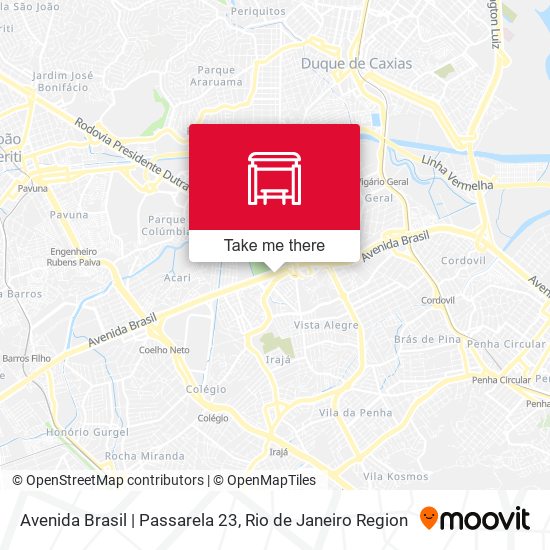 Mapa Avenida Brasil | Passarela 23