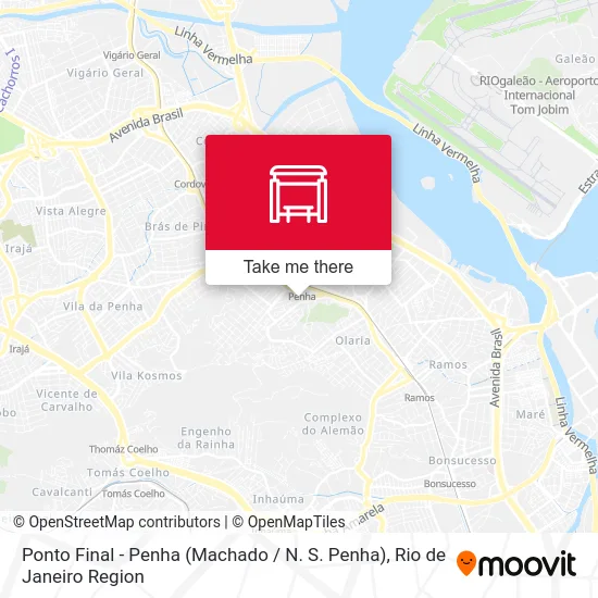 Ponto Final - Penha (Machado / N. S. Penha) map