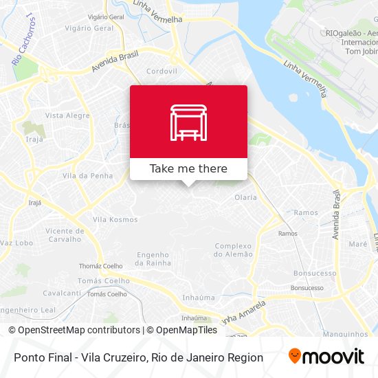 Ponto Final - Vila Cruzeiro map