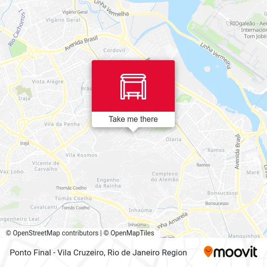 Ponto Final - Vila Cruzeiro map