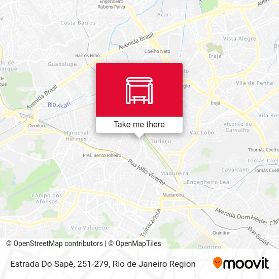 Estrada Do Sapê, 251-279 map